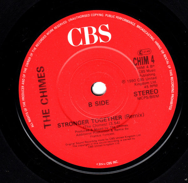 Chimes - Love Comes To Mind - Used Vinyl Record 7" image 3