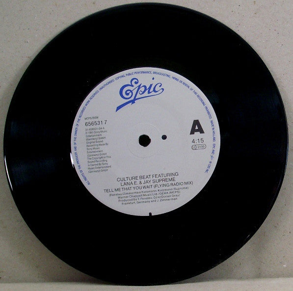 Culture Beat - Tell Me That You Wait (Flying Radio Mix) - Used Vinyl image 3