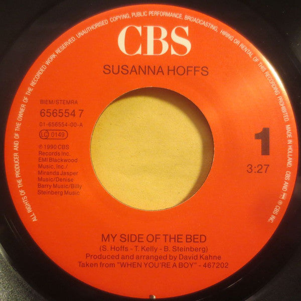 Susanna Hoffs - My Side Of The Bed - Used Vinyl Record 7" image 3