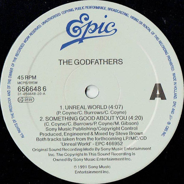 Godfathers - Unreal World - Used Vinyl Record 12" image 3