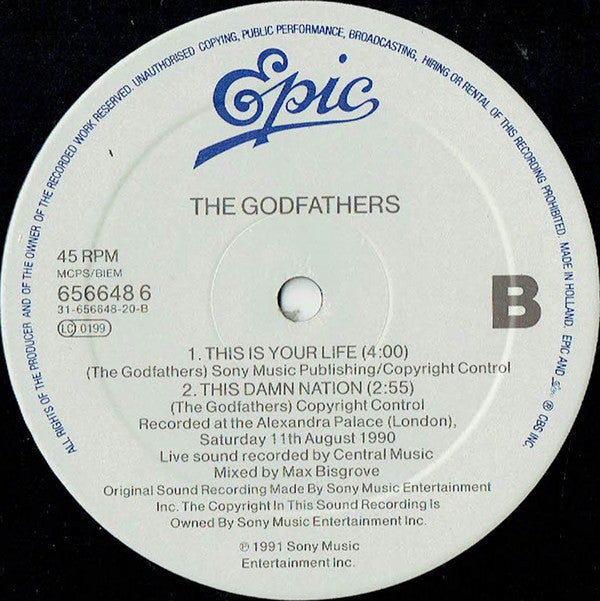 Godfathers - Unreal World - Used Vinyl Record 12" image 4