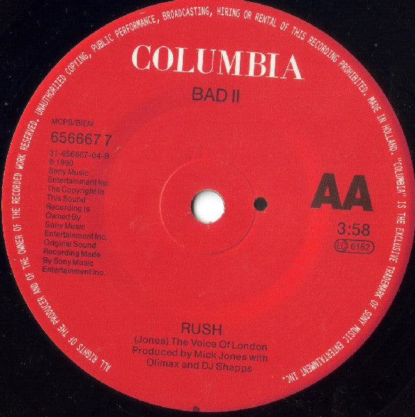 Clash - Should I Stay Or Should I Go / Rush - Used Vinyl Record 7" image 4