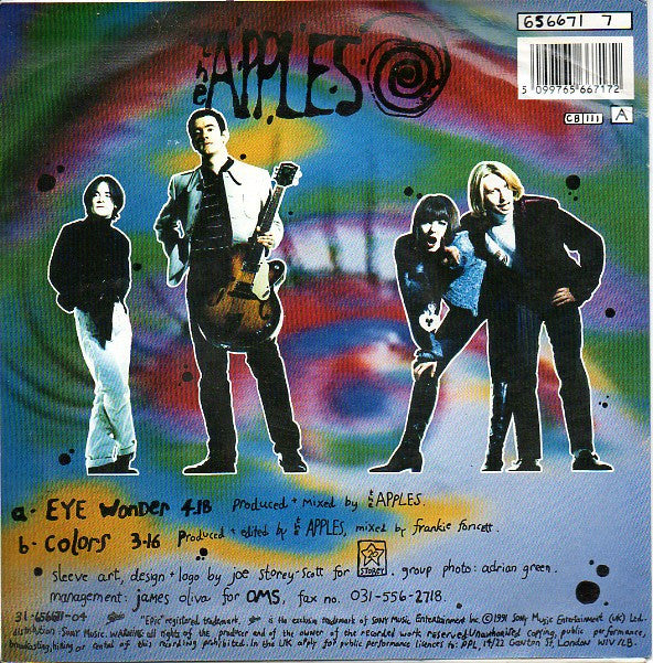 Apples - Eye Wonder - Used Vinyl Record 7" image 2