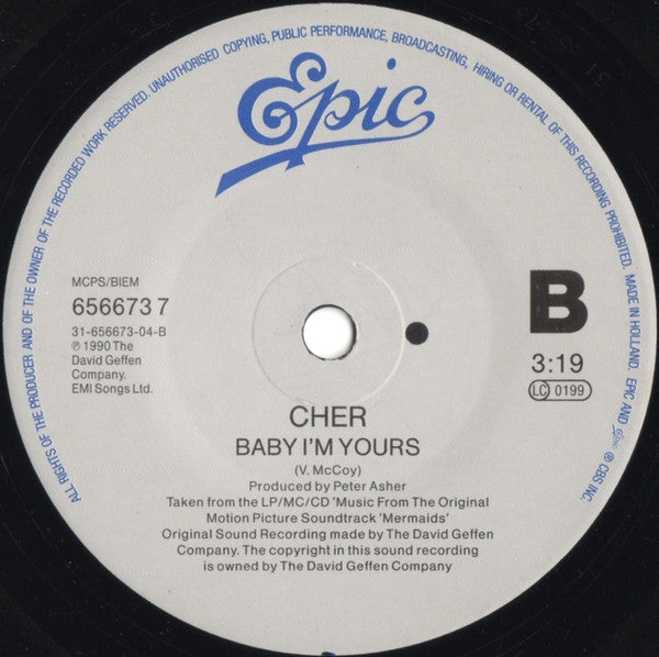 Cher - Shoop Shoop Song (It's In His Kiss) - Used Vinyl Record 7" image 4