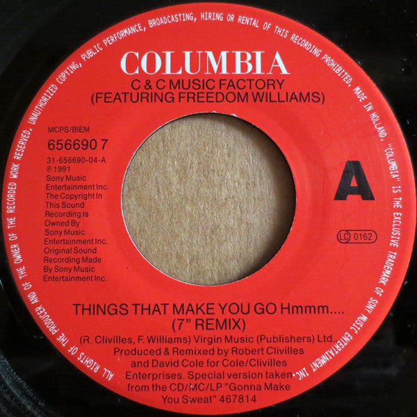 C + C Music Factory - Things That Make You Go Hmmm... - Used Vinyl Re image 3