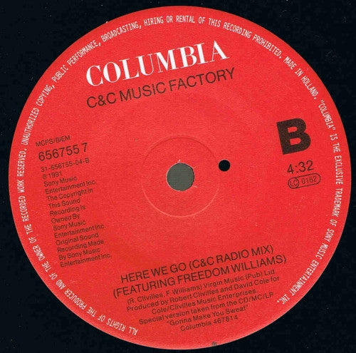 C + C Music Factory - Here We Go (R&B Radio Mix) - Used Vinyl Record 7 image 8