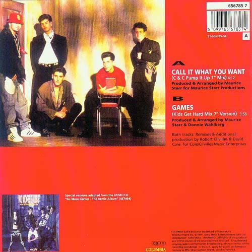 New Kids On The Bloc - Call It What You Want - Used Vinyl Record 7" image 2