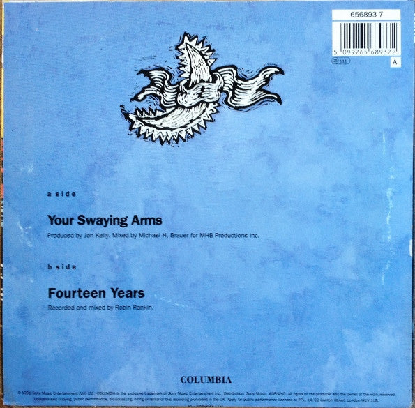 Deacon Blue - Your Swaying Arms - Used Vinyl Record 7" image 2