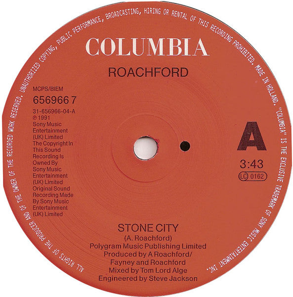 Roachford - Stone City - Used Vinyl Record 7" image 7