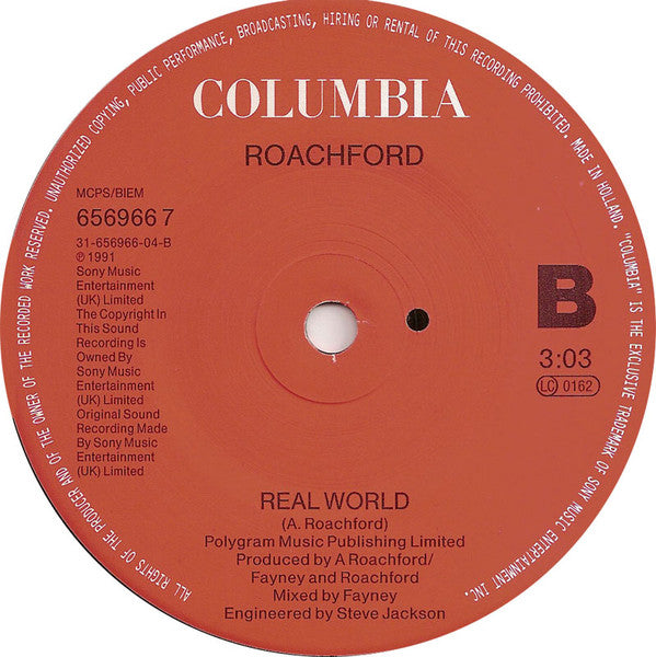 Roachford - Stone City - Used Vinyl Record 7" image 8