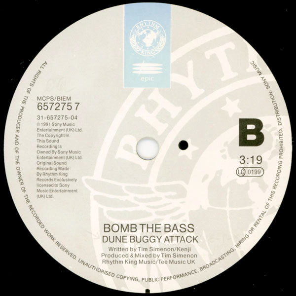 Bomb The Bass - Winter In July - Used Vinyl Record 7" image 4