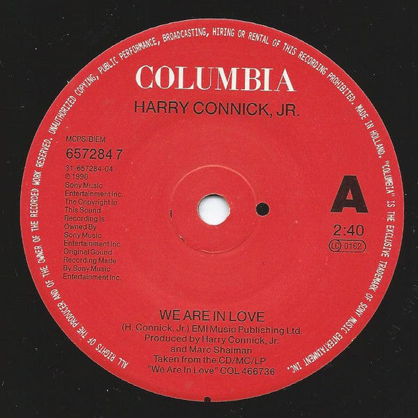 Harry Connick - We Are In Love - Used Vinyl Record 7" image 3