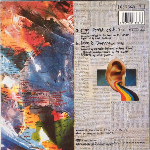 Apples - Stay People Child - Used Vinyl Record 7" image 2