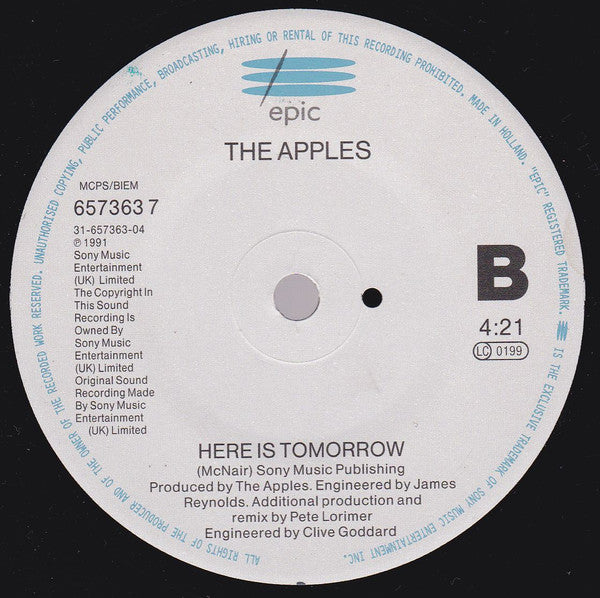 Apples - Stay People Child - Used Vinyl Record 7" image 8
