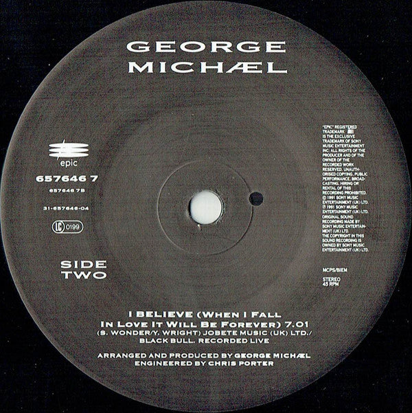 George Michael - Don't Let The Sun Go Down On Me - Used Vinyl Record image 4