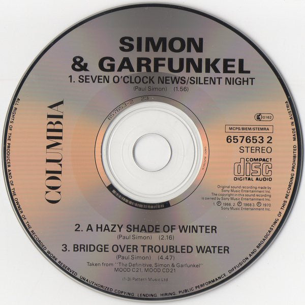 Simon & Garfunkel - Seven O'Clock News / Silent Night - A Hazy Shade image 4