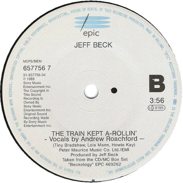Jeff Beck - People Get Ready - Used Vinyl Record 7" image 4