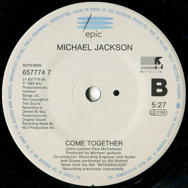 Michael Jackson - Remember The Time - Used Vinyl Record 7" image 4