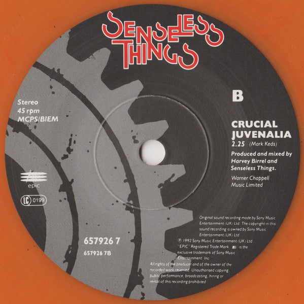 Senseless Things - Hold It Down - Used Vinyl Record 7" image 4