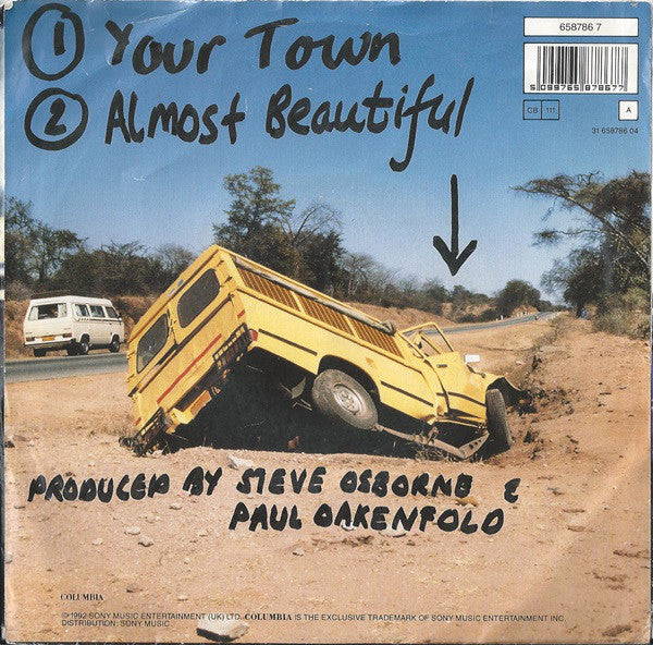 Deacon Blue - Your Town - Used Vinyl Record 7" image 2