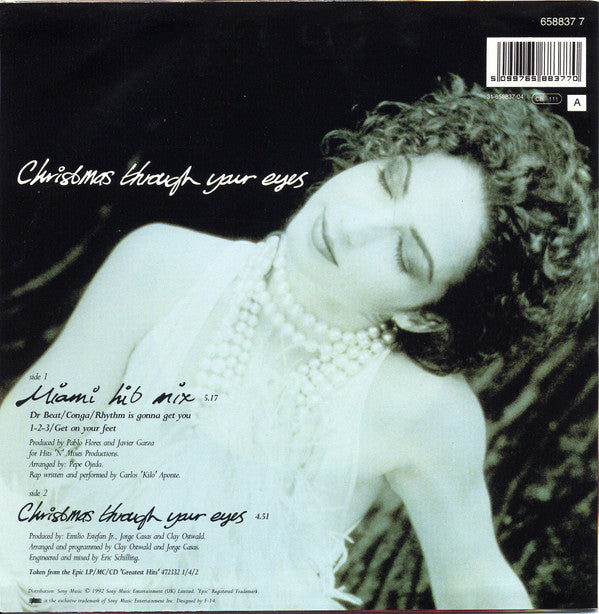 Gloria Estefan - Miami Hit Mix / Christmas Through Your Eyes - Used V image 7