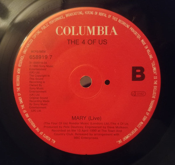 4 Of Us - She Hits Me - Used Vinyl Record 7" image 9