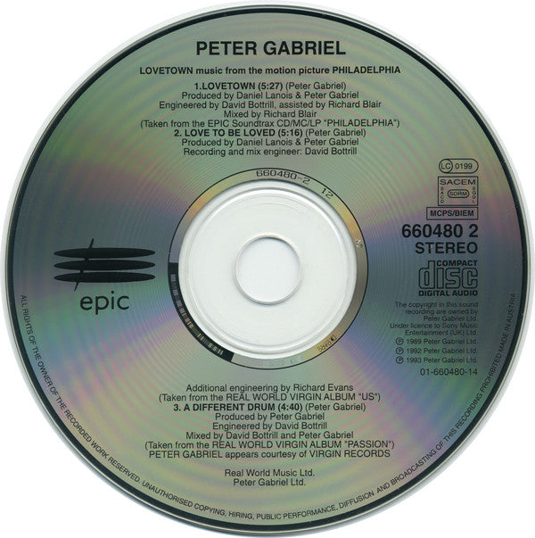 Peter Gabriel - Lovetown (Music From The Motion Picture Philadelphia) image 3