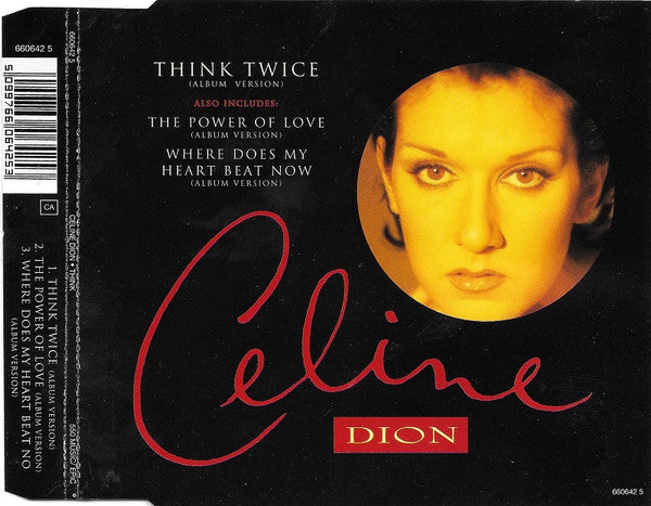 Celine Dion - Think Twice - Used CD image 2