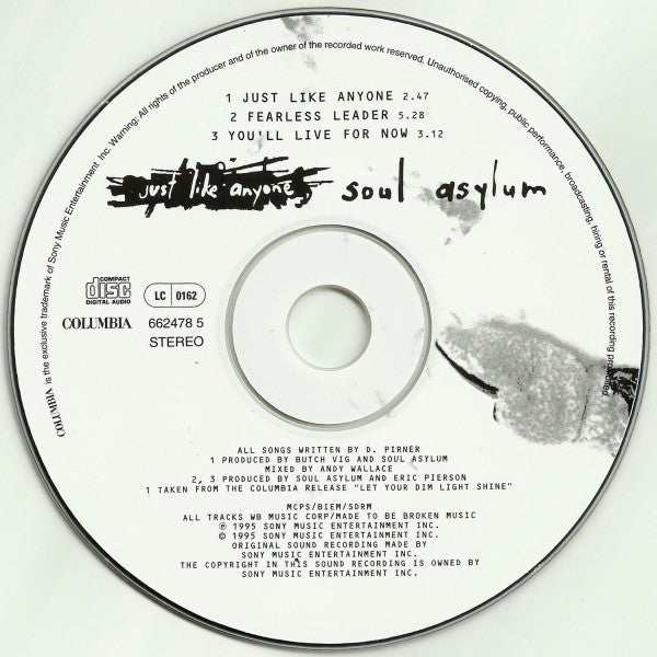 Soul Asylum - Just Like Anyone - Used CD image 8