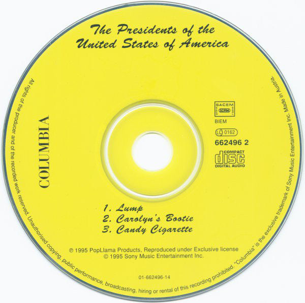 Presidents Of The Un - Lump - Used CD image 10