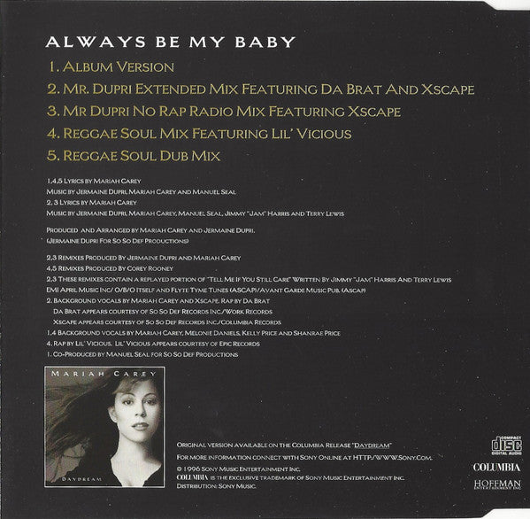 Mariah Carey - Always Be My Baby - Used CD image 2