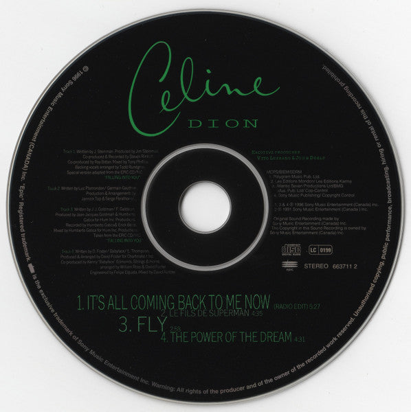 Celine Dion - It's All Coming Back To Me Now - Used CD image 8