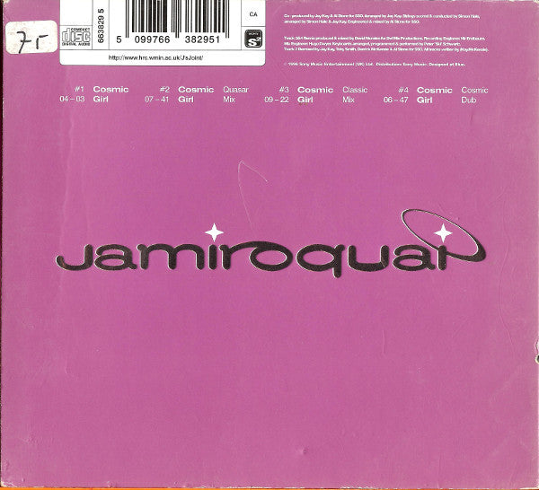 Jamiroquai - Cosmic Girl - Used CD image 2