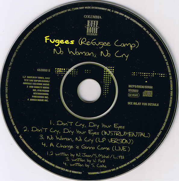 Fugees - No Woman, No Cry - Used CD image 8