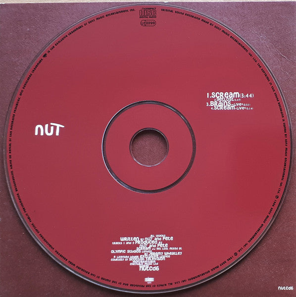 Nut - Scream - Used CD image 3