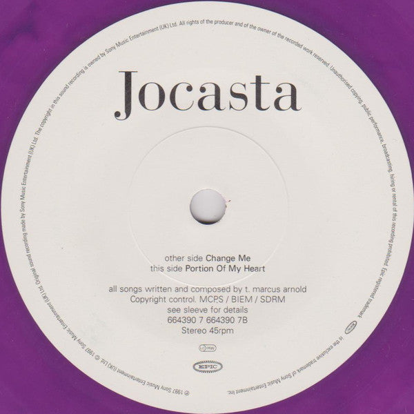 Jocasta - Change Me - Used Vinyl Record 7" image 4