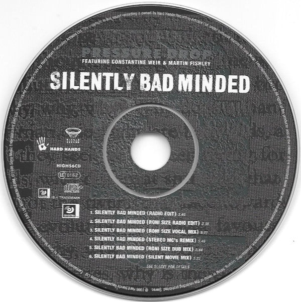 Pressure Drop - Silently Bad Minded - Used CD image 3