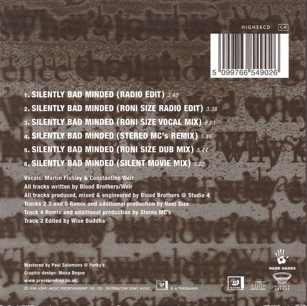 Pressure Drop - Silently Bad Minded - Used CD image 7