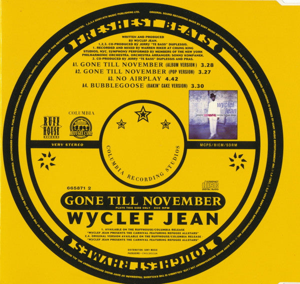 Wyclef Jean - Gone Till November - Used CD image 5