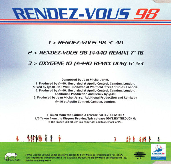 Jean-Michel Jarre - Rendez-Vous 98 - Used CD image 2