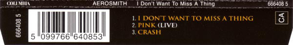 Aerosmith - I Don't Want To Miss A Thing - Used CD image 10