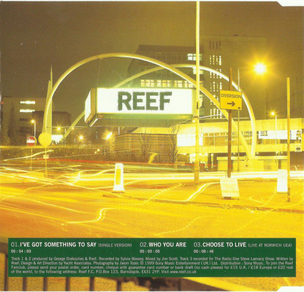 Reef - I've Got Something To Say - Used CD image 2