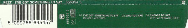 Reef - I've Got Something To Say - Used CD image 3