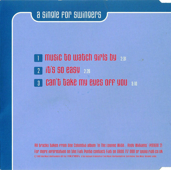Andy Williams - Music To Watch Girls By - Used CD image 2