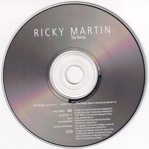 Ricky Martin - She Bangs - Used CD image 3
