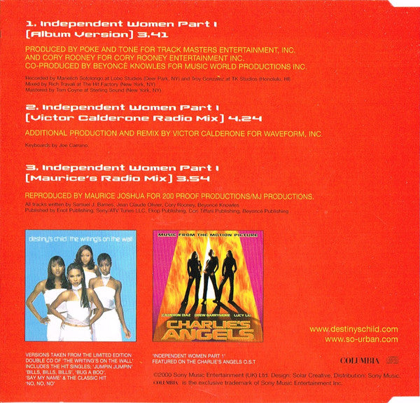 Destiny's Child - Independent Women Part I - Used CD image 2