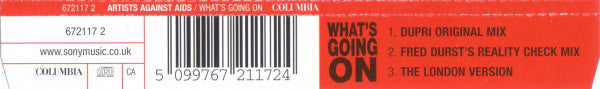 Artists Against AIDS - What's Going On - Used CD image 6