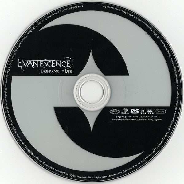 Evanescence - Bring Me To Life - Used DVD image 3