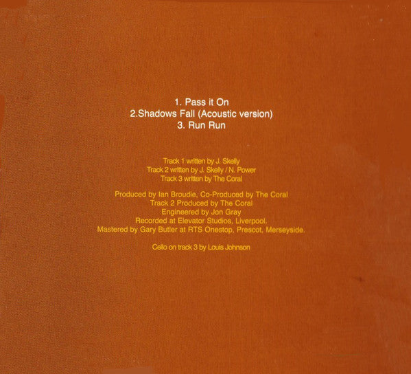 Coral - Pass It On - Used CD image 9