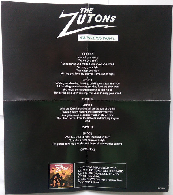 Zutons - You Will You Won't... - Used CD image 5